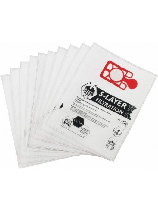 VAC105 Numatic Henry Hepa Filtration 5 Layer Vacuum Bags 10/Pk 