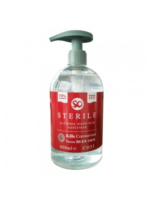 Selden C053 SO Sterile Hand Sanitiser 450ml (Packed in 6’s) - SOA420
