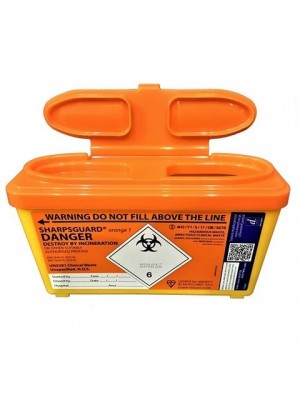 Sharps Syringe Needle Disposal Bin 1L (Packed in 30’s) - SHA005