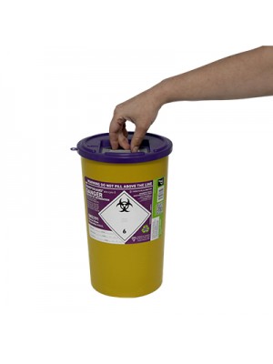 Sharps Syringe Needle Disposal Bin 5L (Packed in 48’s)- SHA000D