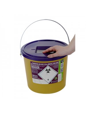 Sharps Syringe Needle Disposal Bin 7L (Packed in 40’s) - SHA000E