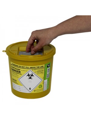 Sharps Syringe Needle Disposal Bin 2.5L (Packed in 48’s)- SHA022