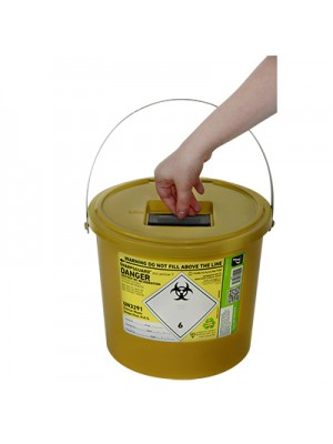 Sharps Syringe Needle Disposal Bin 7L (Packed in 40’s)- SHA023