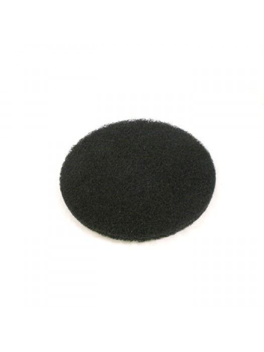 Floor Machine Buffing Pad Black Coarse Grade 17 inch Pack of 5 - PAD031