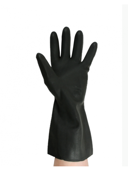 Black Industrial Rubber Gloves - GLO052