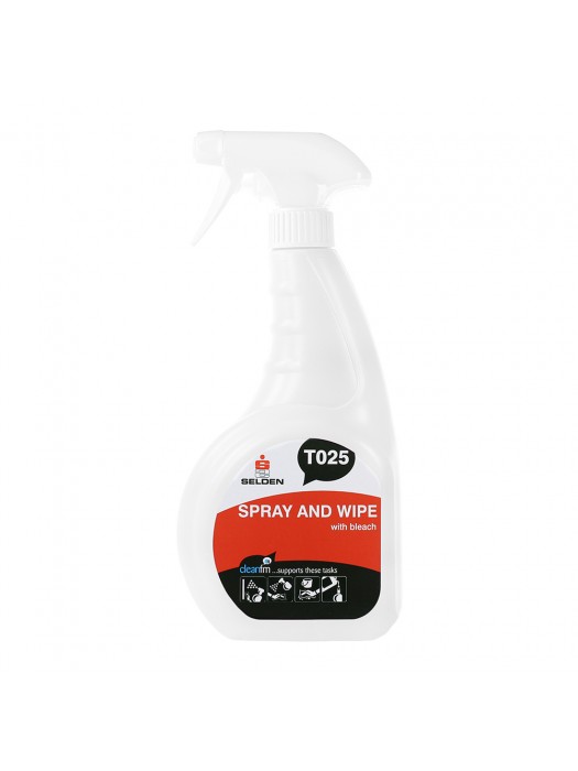 Selden T025 Spray Wipe with Bleach 750ml - SEL044