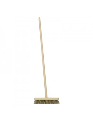 Deck Stiff Scrub Brush 10 inch 254mm Union Fill with Handle - DEC002