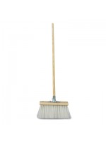 Stiff Poly Yard Channel Broom Brush 13 inch 330mm with Socket & Handle - POL072