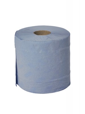 Centrefeed Paper Tissue Roll Blue 2Ply  Pack of 6 - PAP025