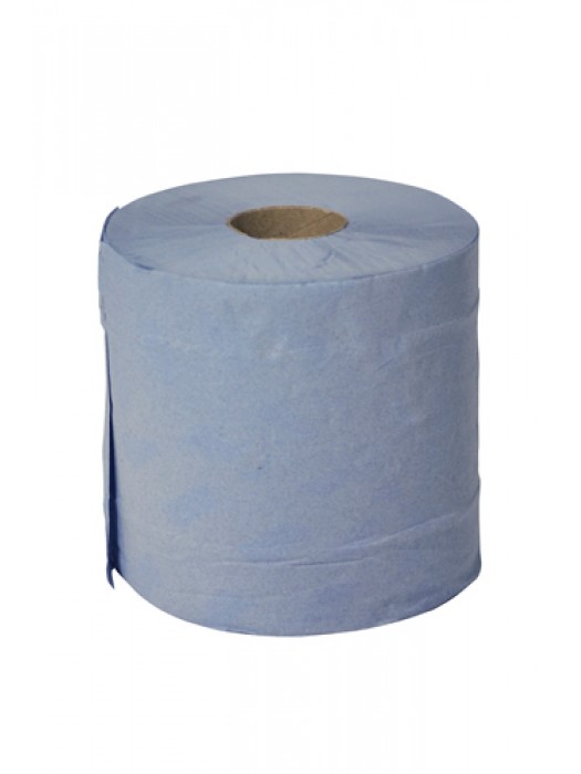 Centrefeed Paper Tissue Roll Blue 2Ply  Pack of 6 - PAP025