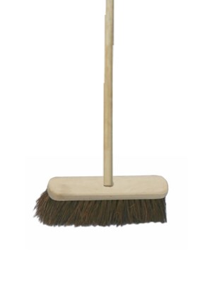Stiff Bass Sweeping Broom Brush 12 inch 300mm with Handle - BAS004 Stiff Bass Sweeping Broom Brush 12 inch 300mm with Handle - BAS004