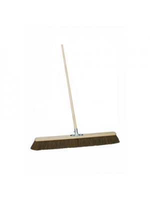 Stiff Bassine Pavement Sweeping Broom 24 inch 600mm with Socket & Handle - BAS017 Stiff Bassine Pavement Sweeping Broom 24 inch 600mm with Socket & Handle - BAS017