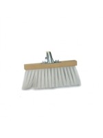 Narrow Poly Yard Channel Broom Brush 14 inch 350mm 3 Row with Socket  - POL076