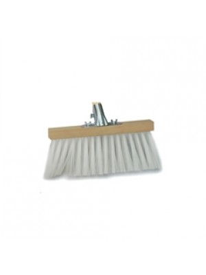 Narrow Poly Yard Channel Broom Brush 14 inch 350mm 3 Row with Socket  - POL076 Narrow Poly Yard Channel Broom Brush 14 inch 350mm 3 Row with Socket  - POL076