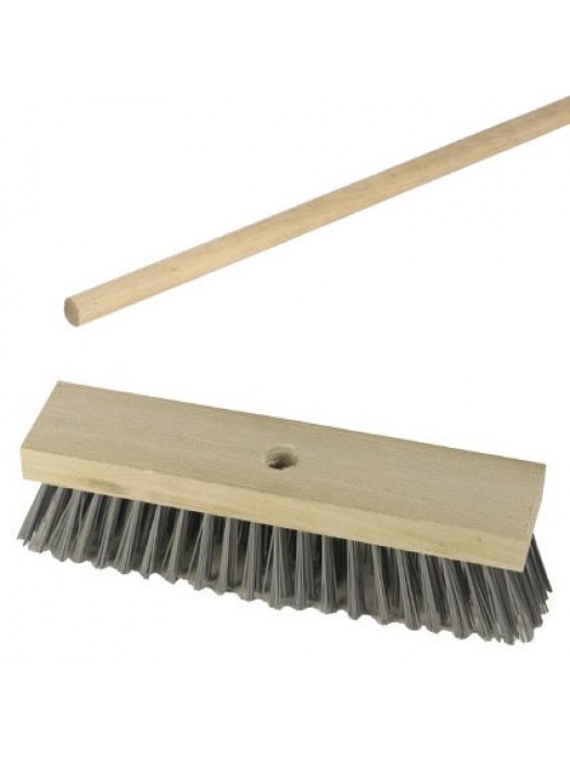 12inch 300mm Wire Steel Broom Brush with Handle - WIR051